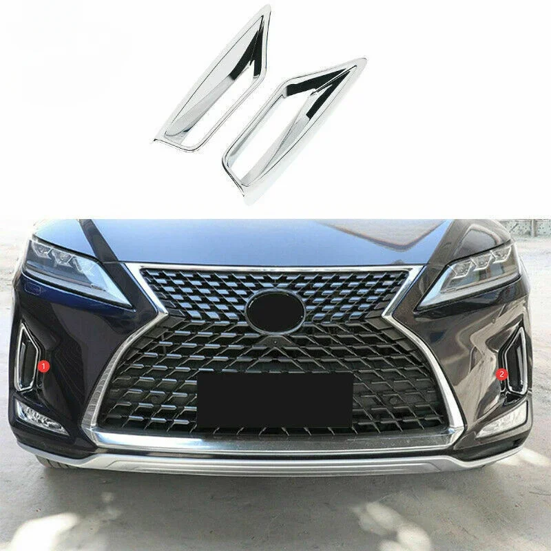 

Для Lexus RX300 RX350 RX450h 2020 2021 2022 ABS хромированный передний противотуманный фонарь рамка отделка автомобильные аксессуары