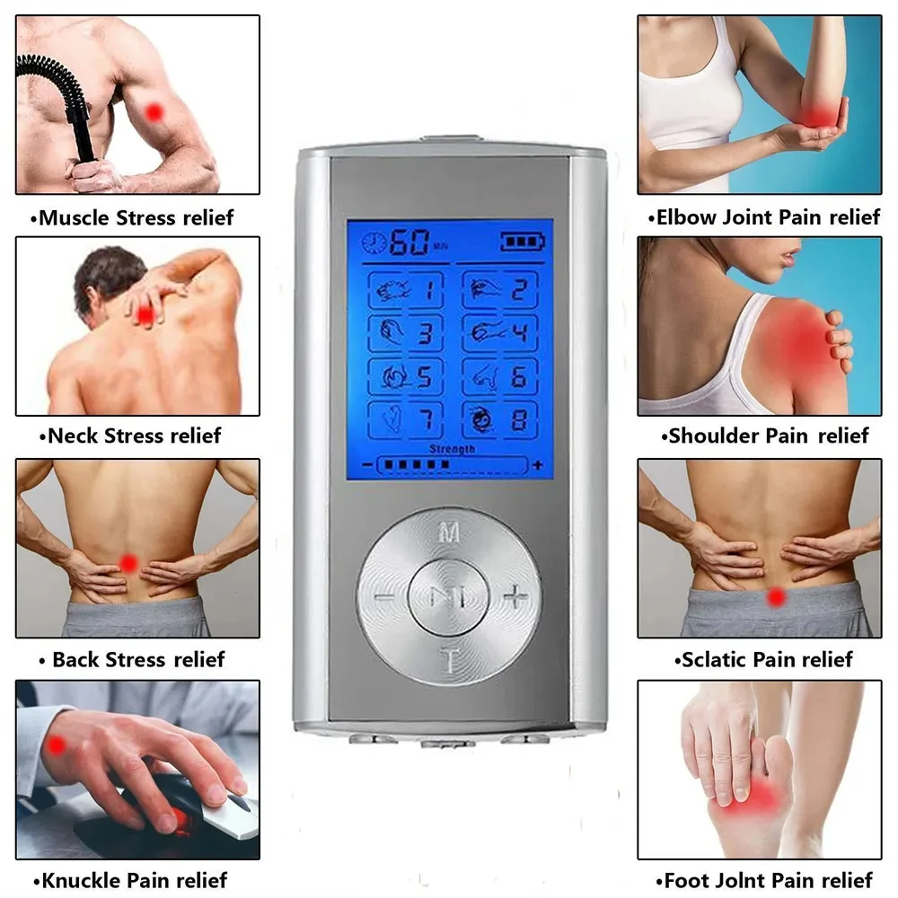 8 Mode Tens Muscle Stimulator Electric IMS Acupuncture and Moxibustion Body Massage Relaxation Meridian Physiotherapy Instrument