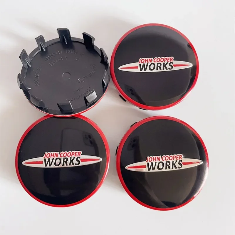 Car Wheel Center Hub Caps 4PCS 56mm JCW for Mini Cooper