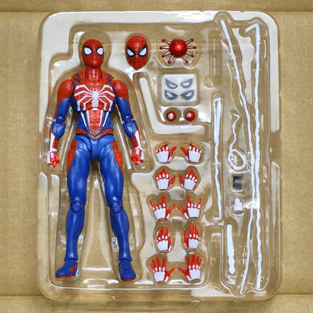 thumbnail image 1 of SHFiguarts-figuras de acción de Marvel, SpiderMan, Peter Parker, versión SHF del juego PS4, juguetes de colección, regalo, 14CM, 1/12, 1 of 4