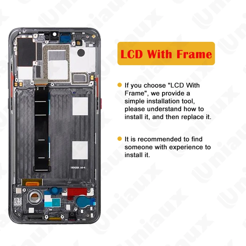 6.39'' Original AMOLED For Xiaomi Mi 9 M1902F1G LCD Display Touch Screen Digitizer Assembly For Xiaomi 9 LCD Screen Replacement