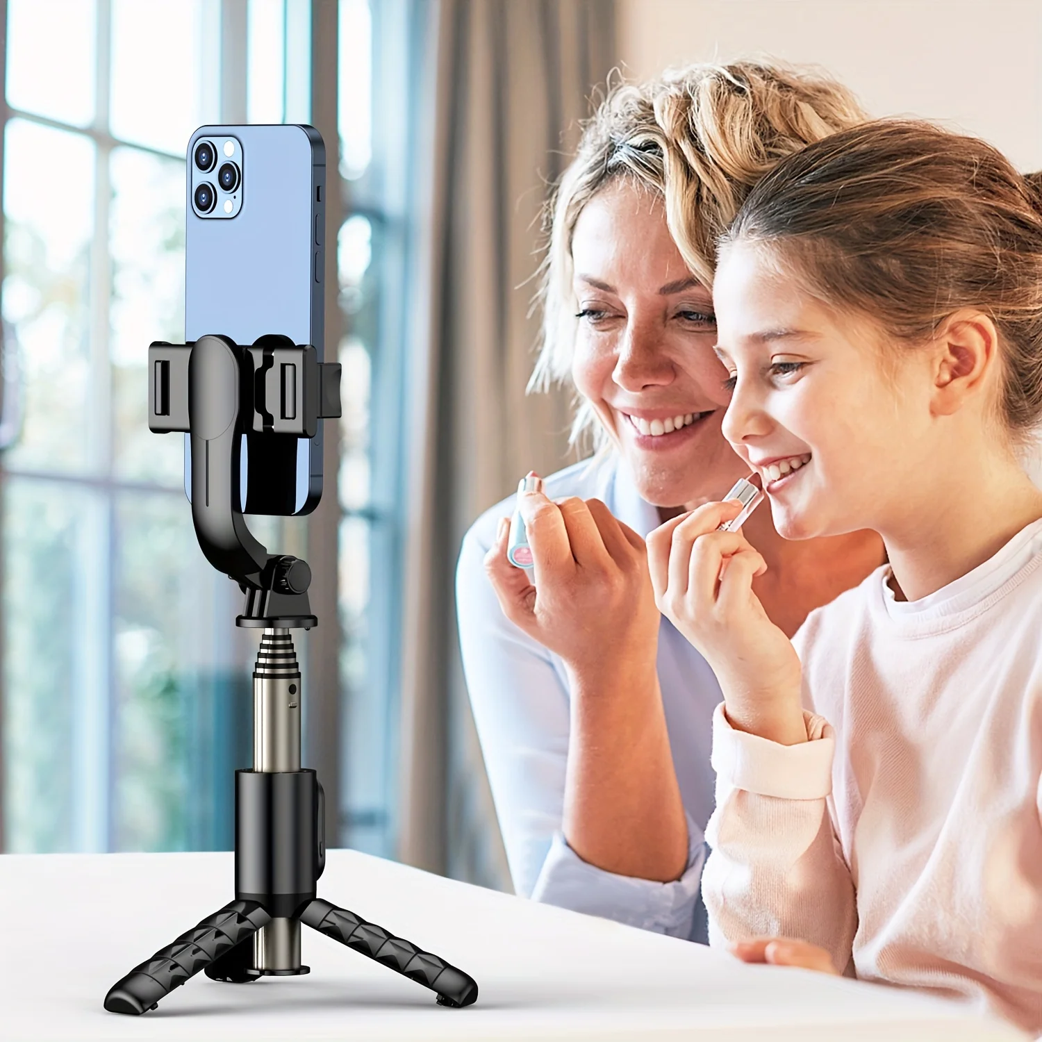 Mini Selfie Stick Tripod 360-degree Rotation Aluminum Alloy Selfie Stick with Detachable Wireless Remote for Video Recording