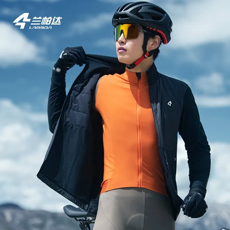 Lameda Men's Insulated Cycling Jacket Windproof Autumn Winter Sports Wear For 0-10&deg;c Premium Cycling Jersey For Men
