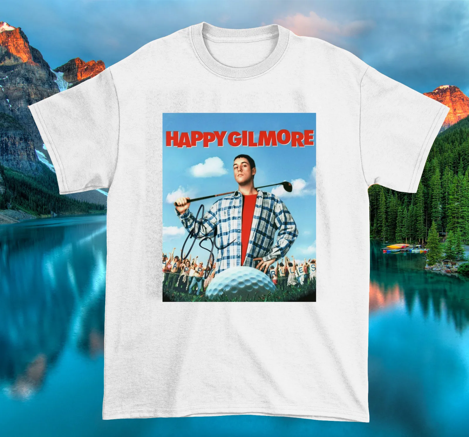 Adam Sandler Ha Firmato Happy Gilmore T Shirt Taglia S M L 234Xl Zz494