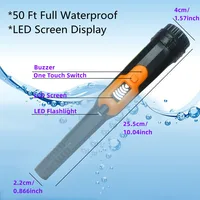Metal Detector Pinpointer with LCD Display,Handy High Performance Metal Detector Metal Reader in 3 Alarm Modes, IP68 Pinpointer 2