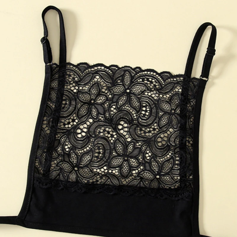 Women lingerie bra Women's Lace Cleavage Cover Breathable Invisible Camisole Bras Wrap Chest Strapless Anti Peep Tops