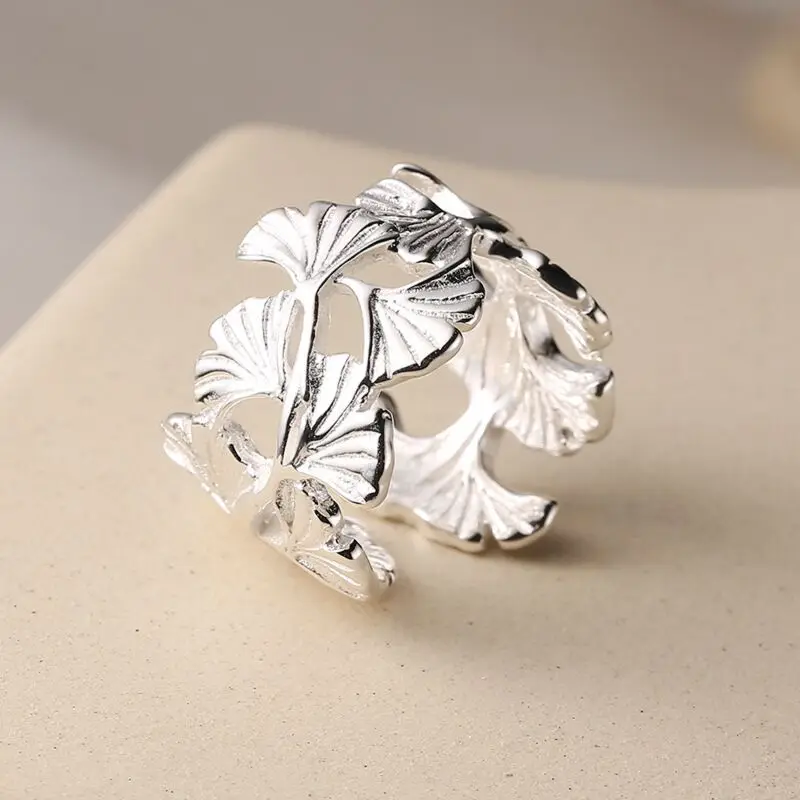 Helen de Lete - Collana in argento Sterling S925 con foglie di grano e