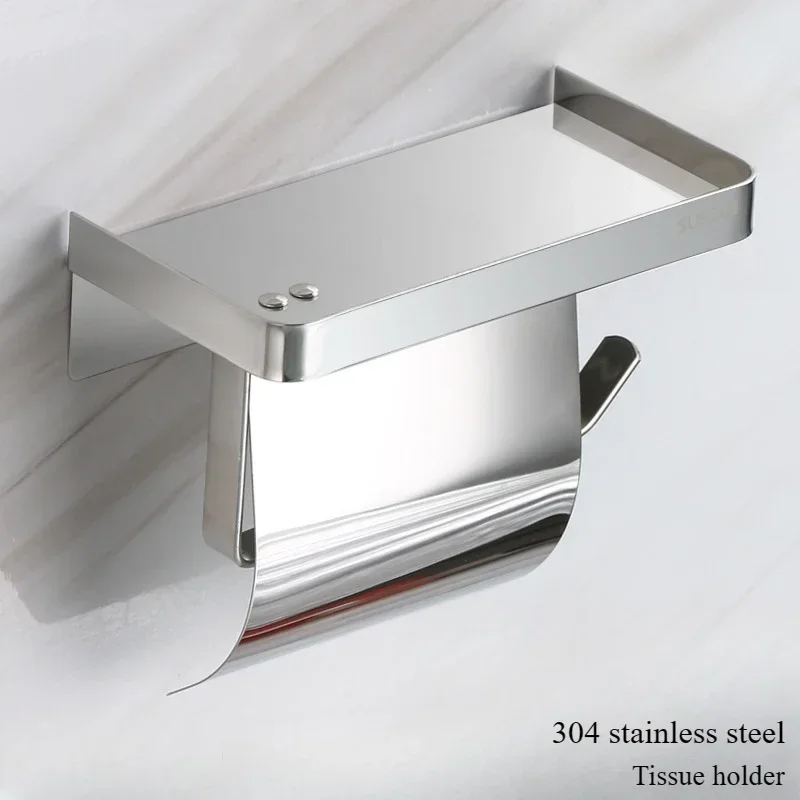 Bathroom tissue holder 304 stainless steel for rust, toilet tissue box