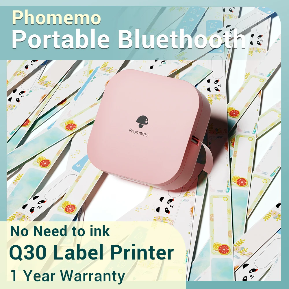 Phommemo Q30 Adesivo Di Carta Stampante Per Etichette Wireless Stampante Portatile Tascabile Prezzo Termico Etichetta Adesiva Marcatore Uso Ufficio A 