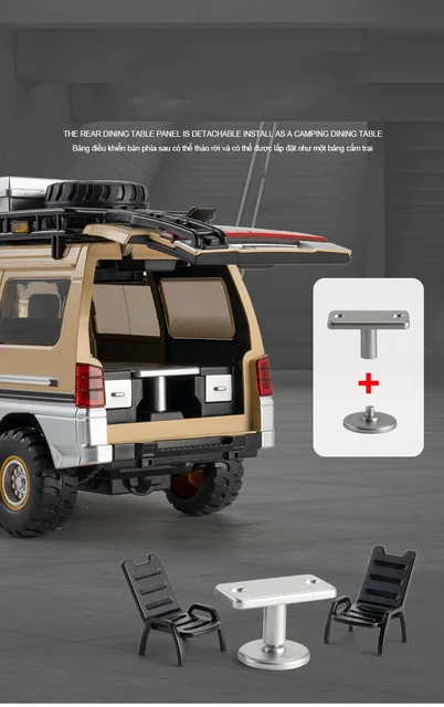 Mitsubishi Delica Modellauto 1:24 - Geländewagen Miniatur Mit Sound & Licht