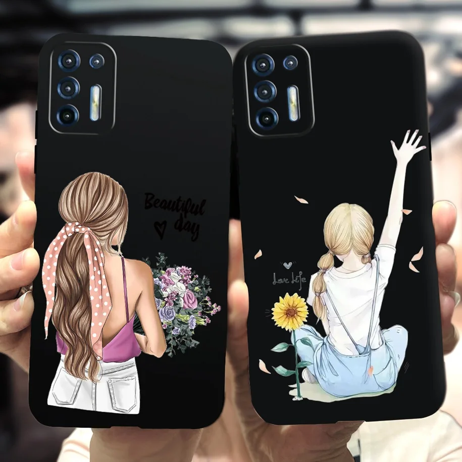 Fashion Love Heart Soft Silicone TPU Phone Case for Motorola Moto G9 Plus
