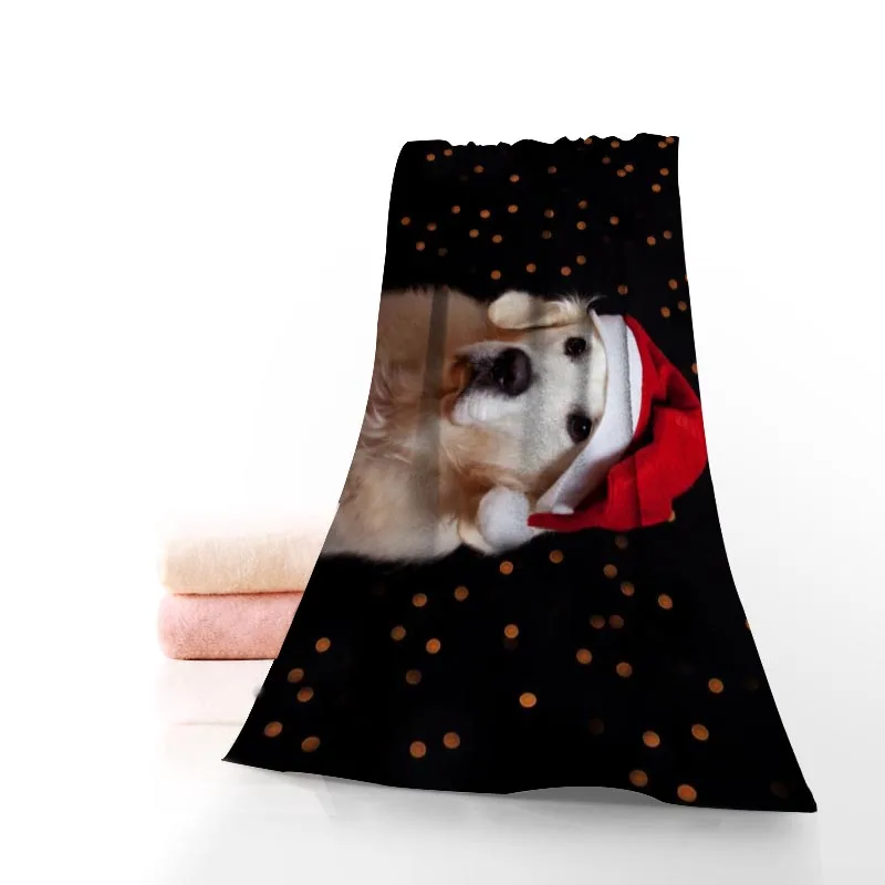 

Golden Retriever Towel Printed Cotton Face/Bath Towels Microfiber Fabric For Kids Men Women Shower Towels 70X140cm