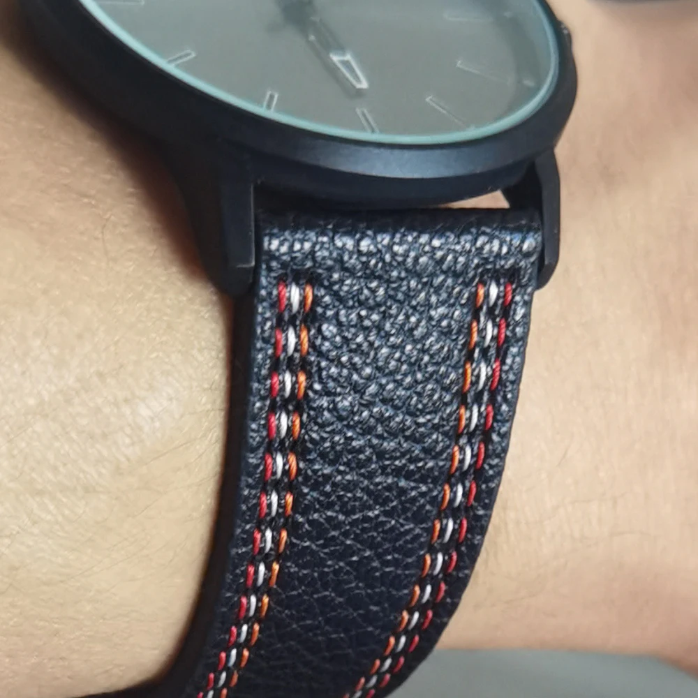 Luxury 22mm Leather Sport Strap