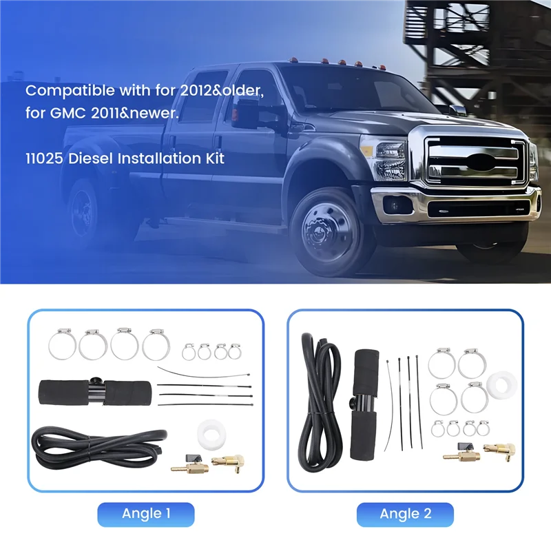 A60E-11025 Diesel Installation Kit,For Gravity Fueled Auxiliary Fuel Tank And Newer Models With 1&frac12;Inch Fill Line,For Diesel