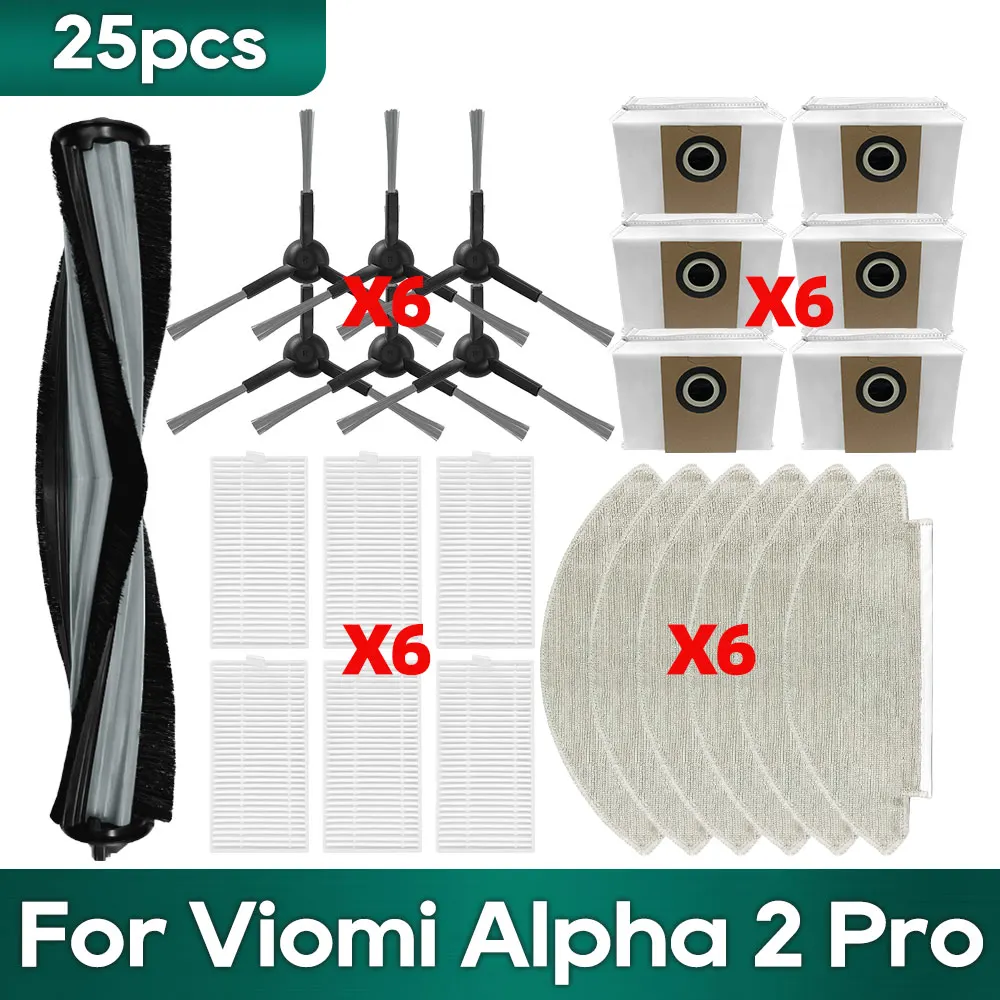 Bleu noir - Pièces de rechange pour aspirateur Viomi V2 PRO V3 SE V-RVCLM26B V-RVCLM21B, filtre
