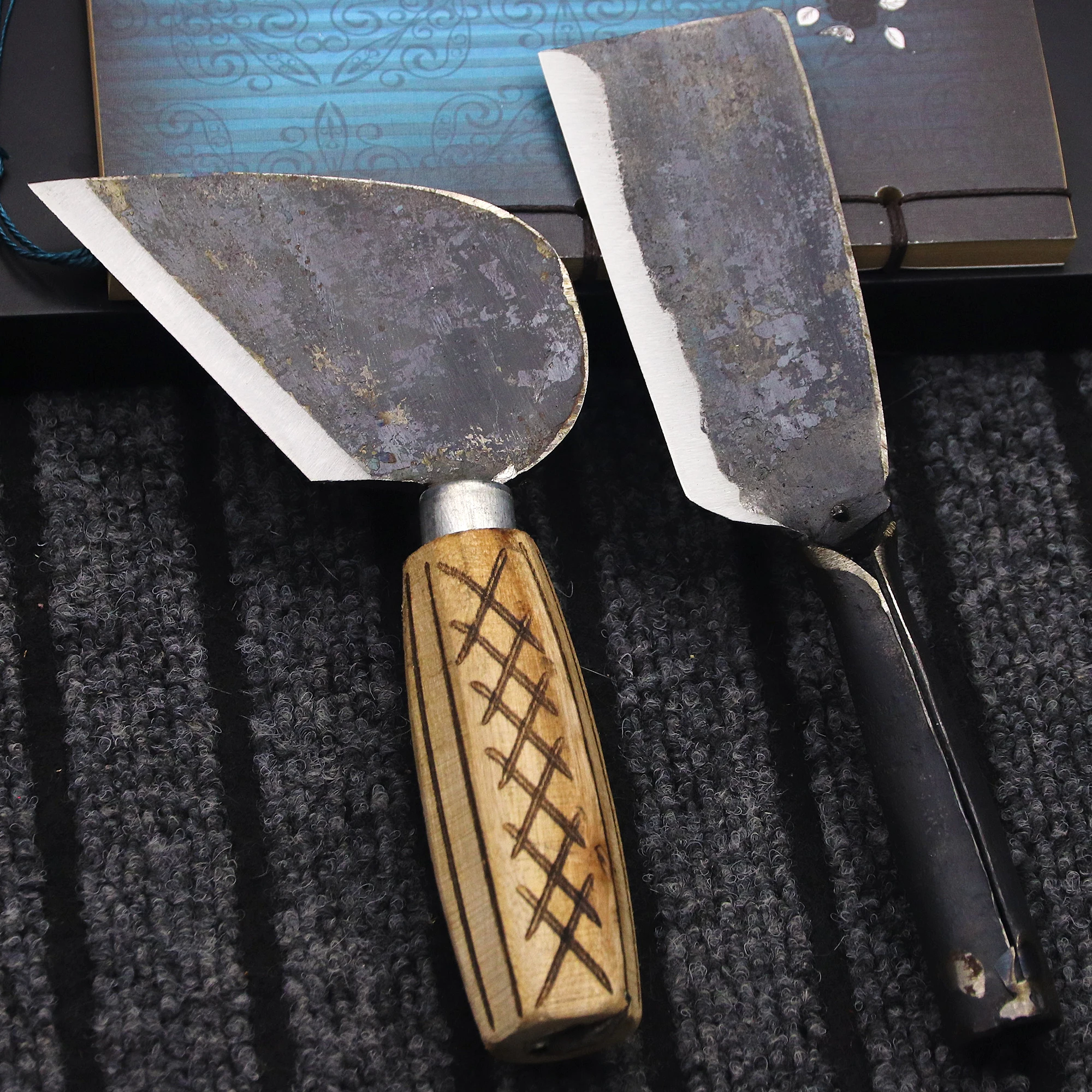 Hand-forged multi-purpose home EDC tool knife, outdoor camping knife, kitchen slicing knife, fish killing knife 3