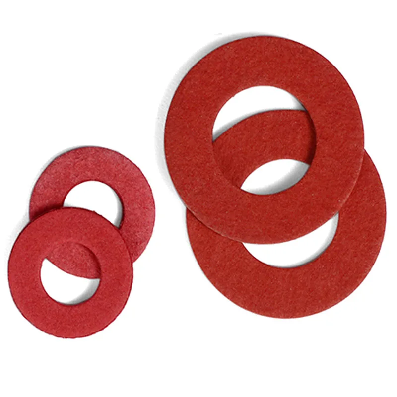 20/50/100pcs M2 M2.5 M3 M3.5 M4 M5 M6 M7 M8 M10 M12 Insulation Plain Gasket Ring Red Steel Paper Fiber Insulating Flat Washer stainless steel washers,washer gasket set,washer gasket,carbon steel washers,silicone o ring washer,retaining ring washer,washer seal set,rubber washer