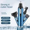 Portable 4 in 1 Multifunctional Nose Hair Trimmer Body Hair Clipper Eyebrow Trimmer Shaving Machine for Man Razor Waterproof 2