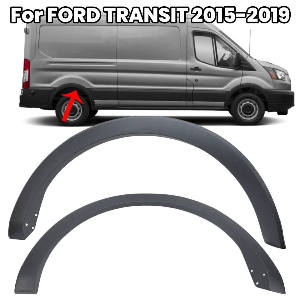 Rear Wheel Arch Trim Fender For Ford Transit 15 -19 Replace Wheel Fender Wheel Arch Strip Splash Body Kit Protector Cover Guards