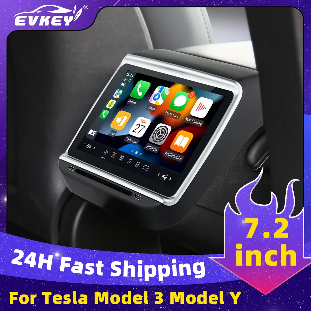 

CARVIEW New Premiere 7.2 inch For Tesla Model 3 model Y Rear Control Display Air Conditioner Control