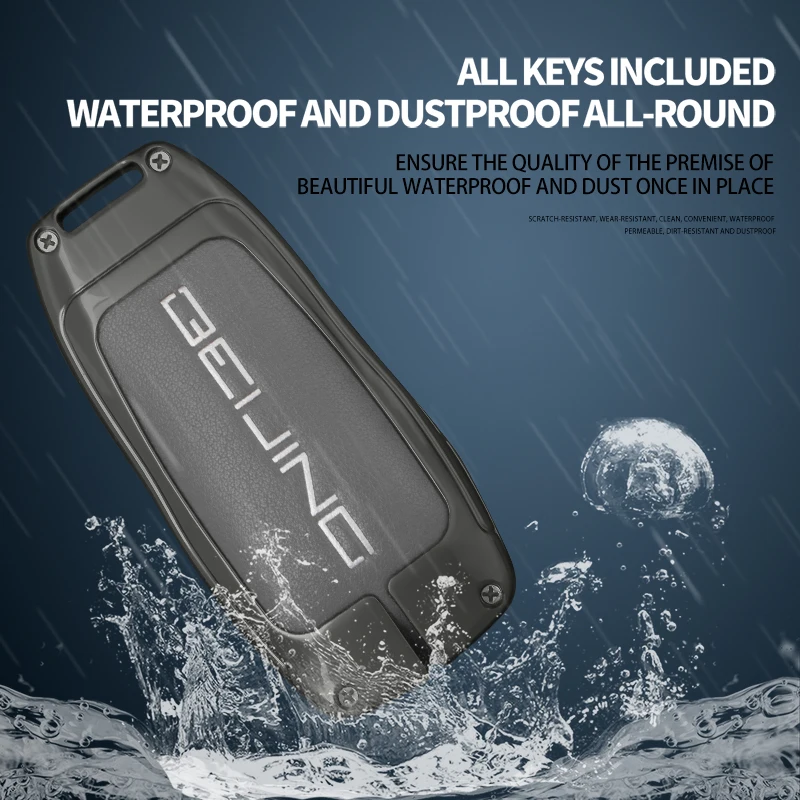 Car Key Case Cover Protector for Baic x55 x35 x75 ii evo 5 Beijing bj40 bj80 u7 x7