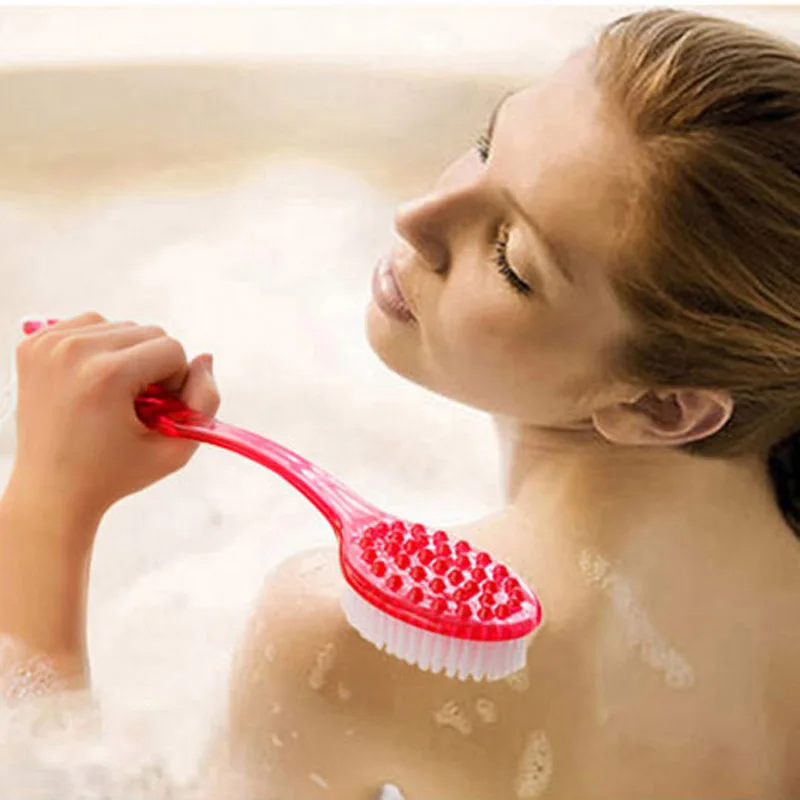Long Handle Back Brush Back Body Bath Shower Sponge Scrubber Exfoliating Scrub Skin Massage Exfoliation Bathroom Set Accessories