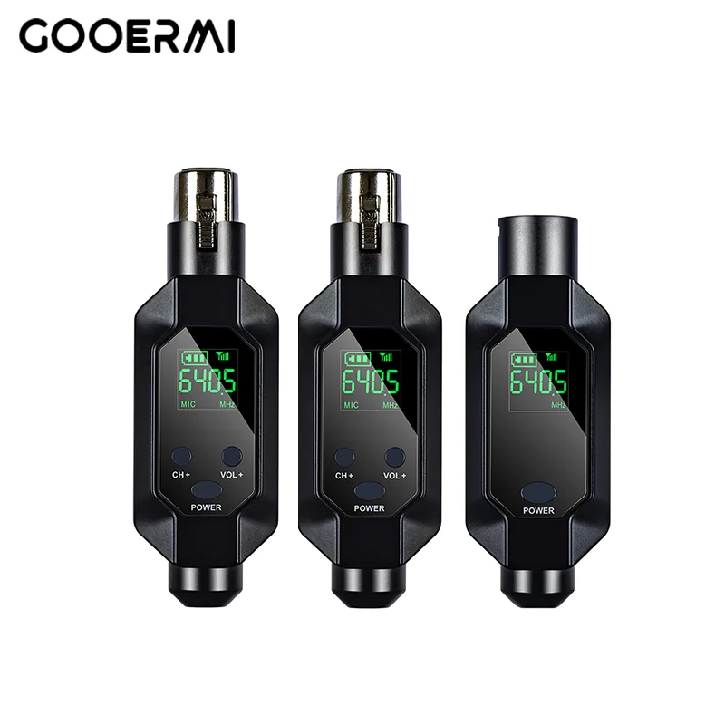 

Gooermi B02 Wireless microphone wired microphone to wireless instrument sound tuning sound card universal wireless transceiver!!