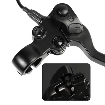 1 paio di leve freno meccaniche per bici elettriche Parte per bicicletta elettrica con pulsante di parcheggio Leva freno Manubrio Accessori per bici elettriche