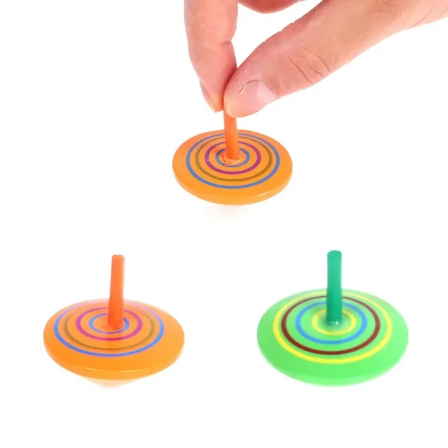 10-30 pièces toupies en bois amusantes pour cadeaux de fête pour enfants, souvenirs de cadeaux de carnaval d'anniversaire, récompenses en classe de rentrée scolaire 4