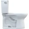 Two-Piece Elongated 1.6 GPF Universal Height TORNADO FLUSH Toilet with CEFIONTECT, Cotton White - CST776CSFG#01 6
