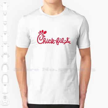 Chick-fil-A 로고 캐주얼 티셔츠, 최고급 그래픽 100% 코튼 티