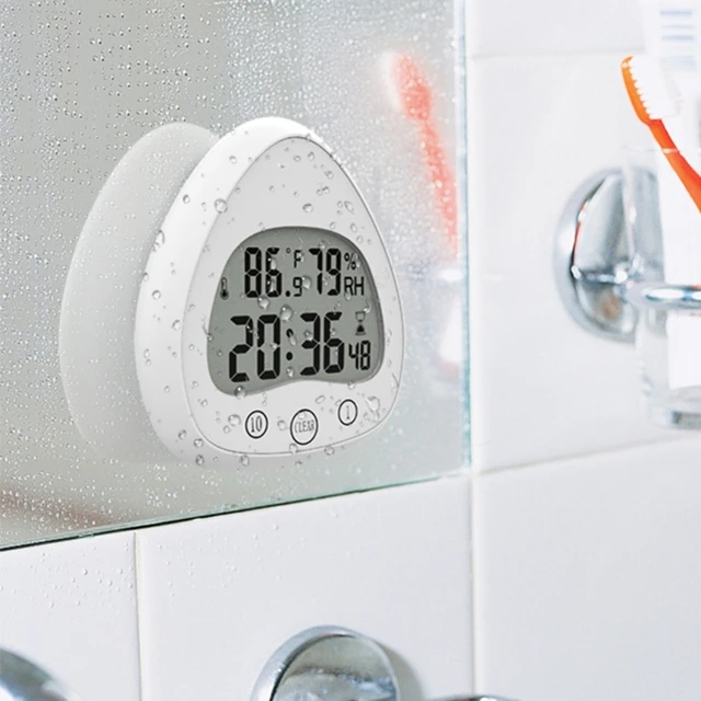 Orologio Da Bagno Impermeabile Con Timer - Digitale Con Ventosa Per Doccia - Foto 2