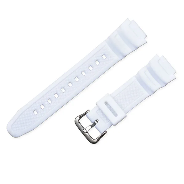 Durable Black Silicone Pin Buckle Watch Strap - Rubber Wrist Band Bracelet