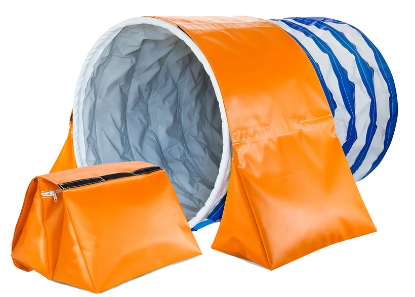 Thiened Tunnel Sandbag Waterproof Wear-resistant Pet Training Magic Tape Detachable Dog Agili Tunnel Home Supplies