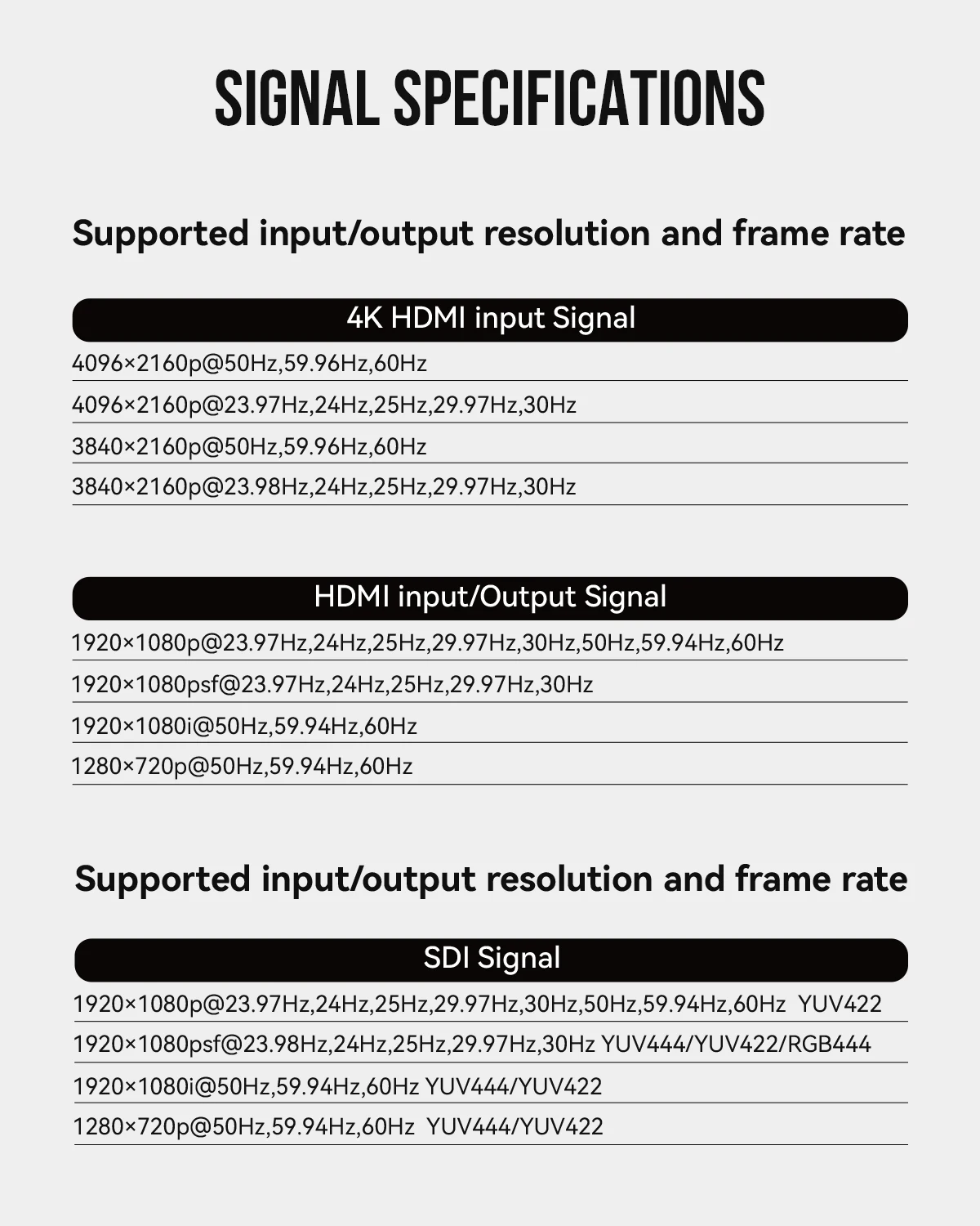 . HS8 8" 3G-SDI/4K HDMI-compatible High Brightness Monitor 100mmX100mm VESA Inte