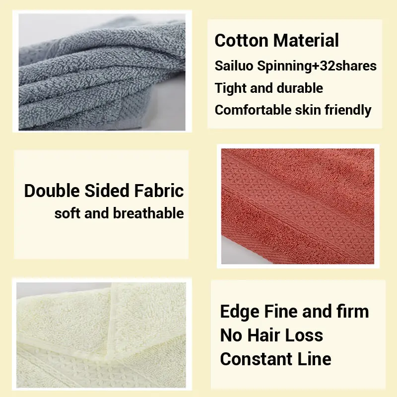 100% Cotton Small Face Towel Soft Square Hand Towels for Face Wash kids Child Washcloth Pure Absorbent Facial care 34x34cm Home 5