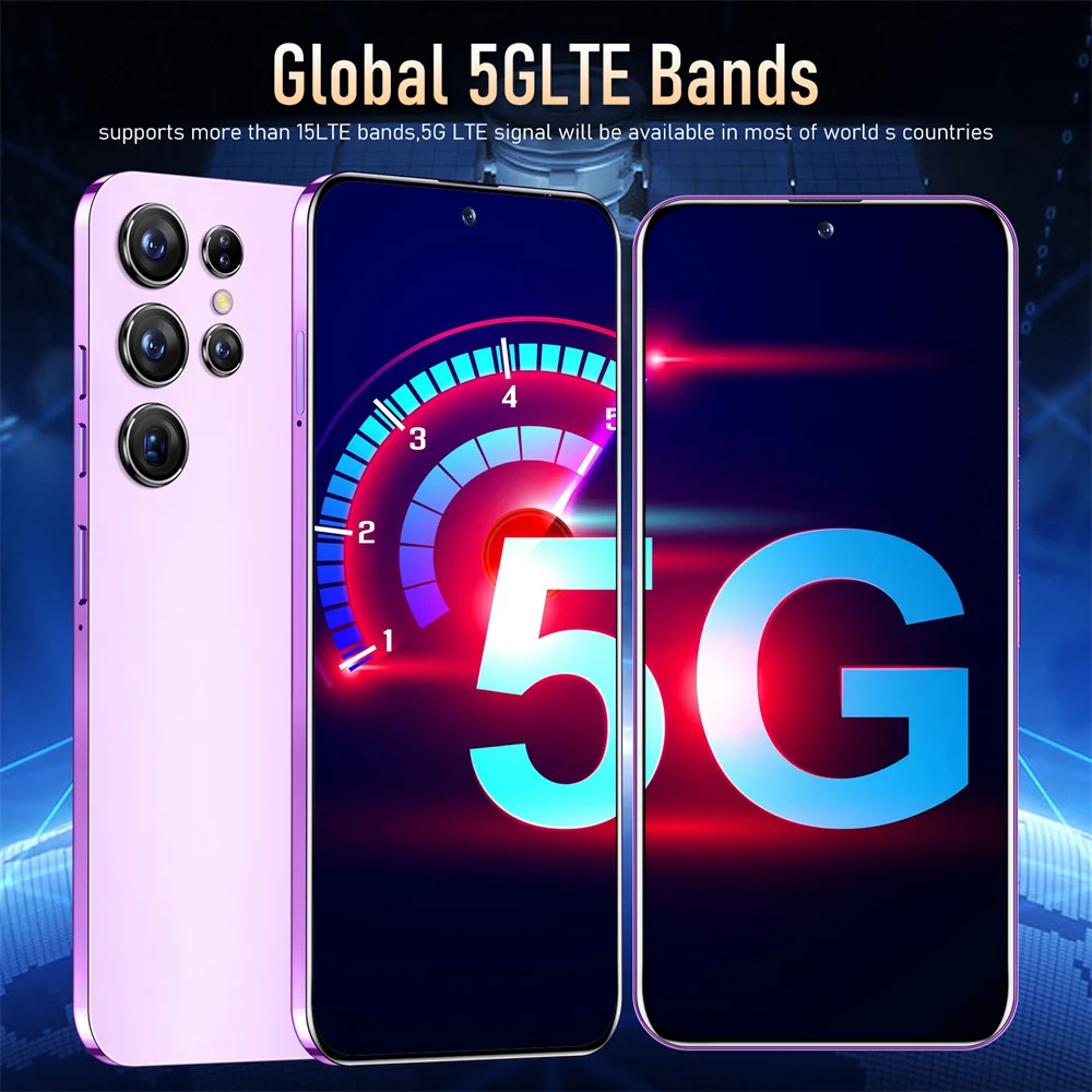 2024 Original S24 Ultra Smartphone 5G Android Cellphone 7.0 HD Mobile ...