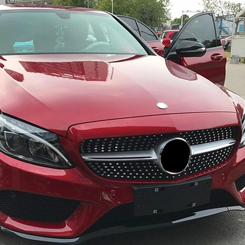 자동차 앞 범퍼 립 스포일러 디퓨저 스플리터 보호 가드, 메르세데스 벤츠 C 클래스 W205 C300 C400 C63 2014-2018