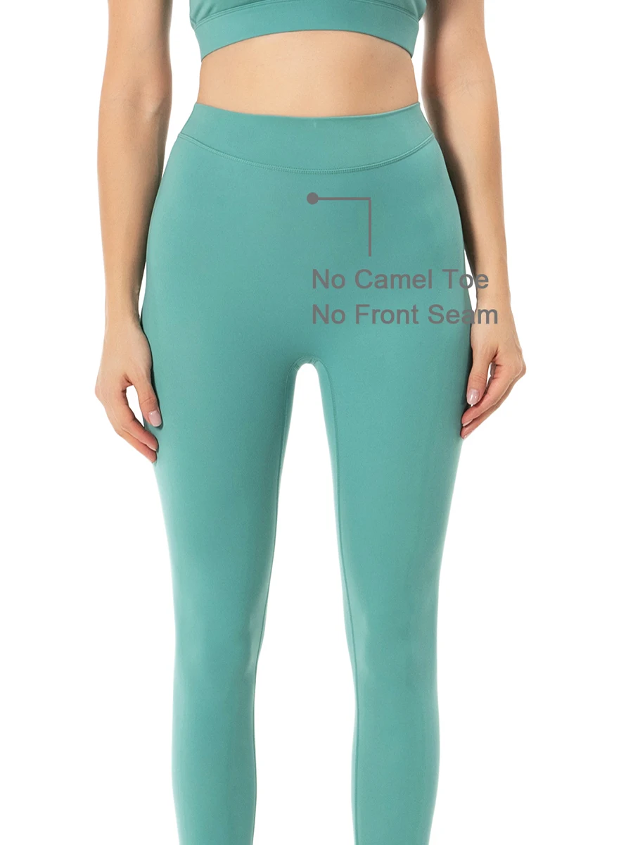 NEPOAGYM RHYTHM MELODY Women Sport Leggings No Front Seam Peach Glute Contour Yoga Leggings with Slim Waist Buttery Soft