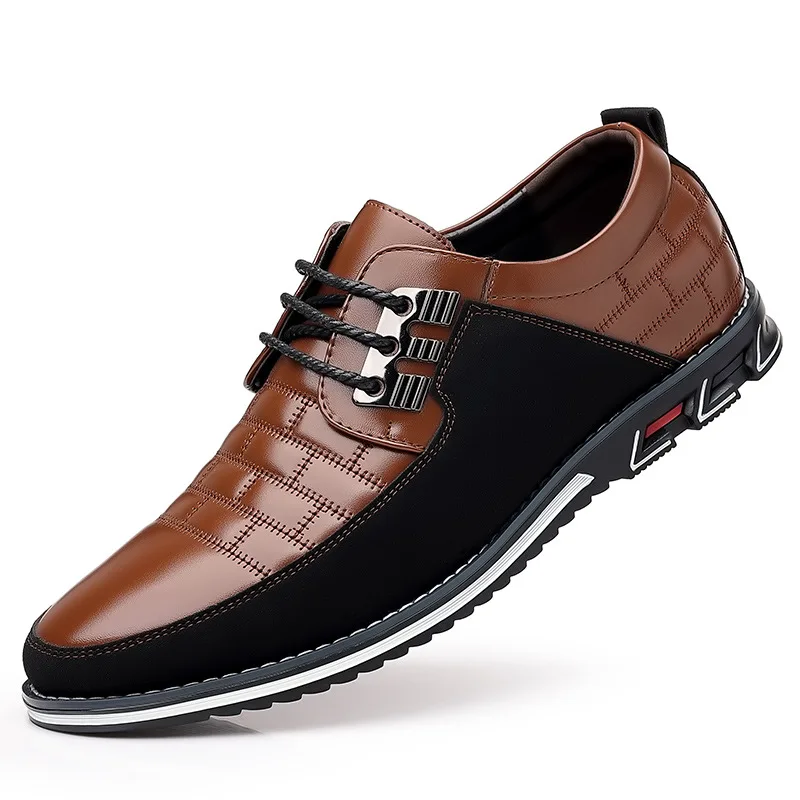 TAFN Cross border 5 color large casual leather shoes men's shoes in stock casual fashion bags leather shoes