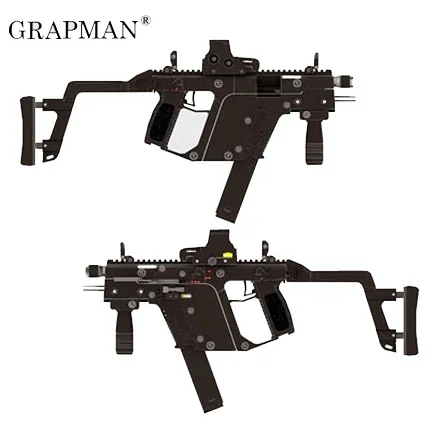 Kriss Super-V Gun 3D Paper Model 1:1
