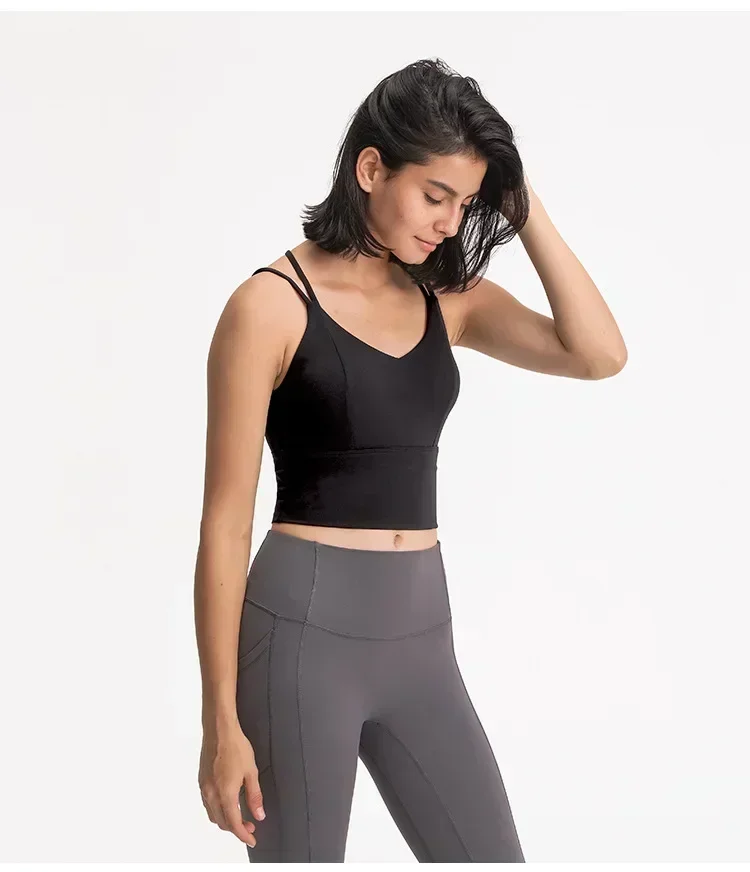 Lemon womens Clothing Underwear Gym Yoga Fitness Sports Bra Crop Top Outdoor Jogging Sport Tops Lingerie for Ladies Sportswear