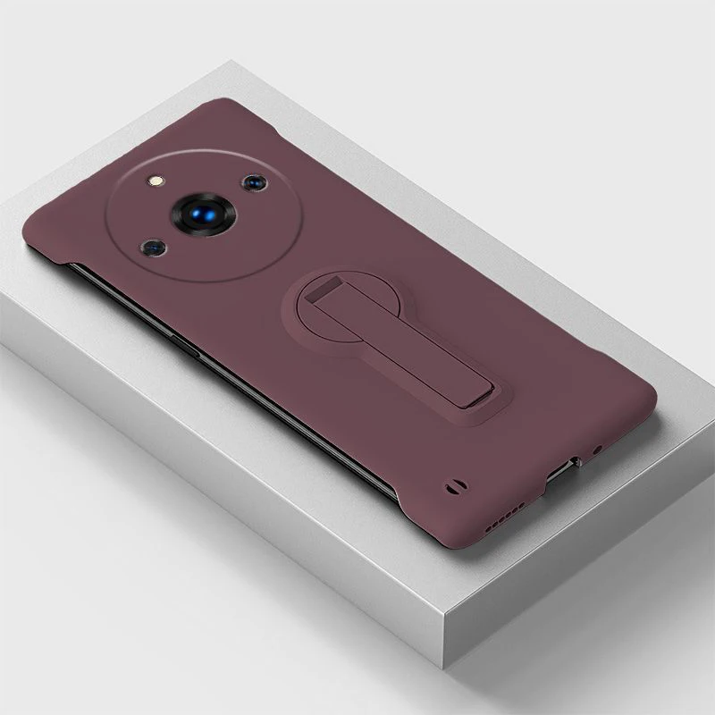 Slim Frameless Phone Case with Rotating Holder and Enhanced Protection