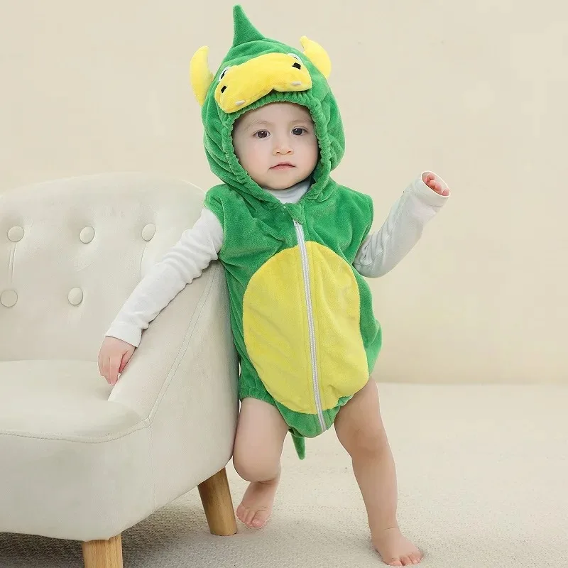 Baby Clothes Dinosaur Playsuit Newborn Baby Boy Girls Dinosaur