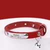 Custom Leather Cat Collar Adjustable Personalized Puppy Cat ID Collars Necklace Engraved Name for Cats Kitten Pet Accessories 4