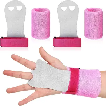 1 set  Gymnastics Grips Wristbands Sets for Girls Youth Kids Gymnastic Hand Grips Gymnastic Bar Palm Protection Wrist Support