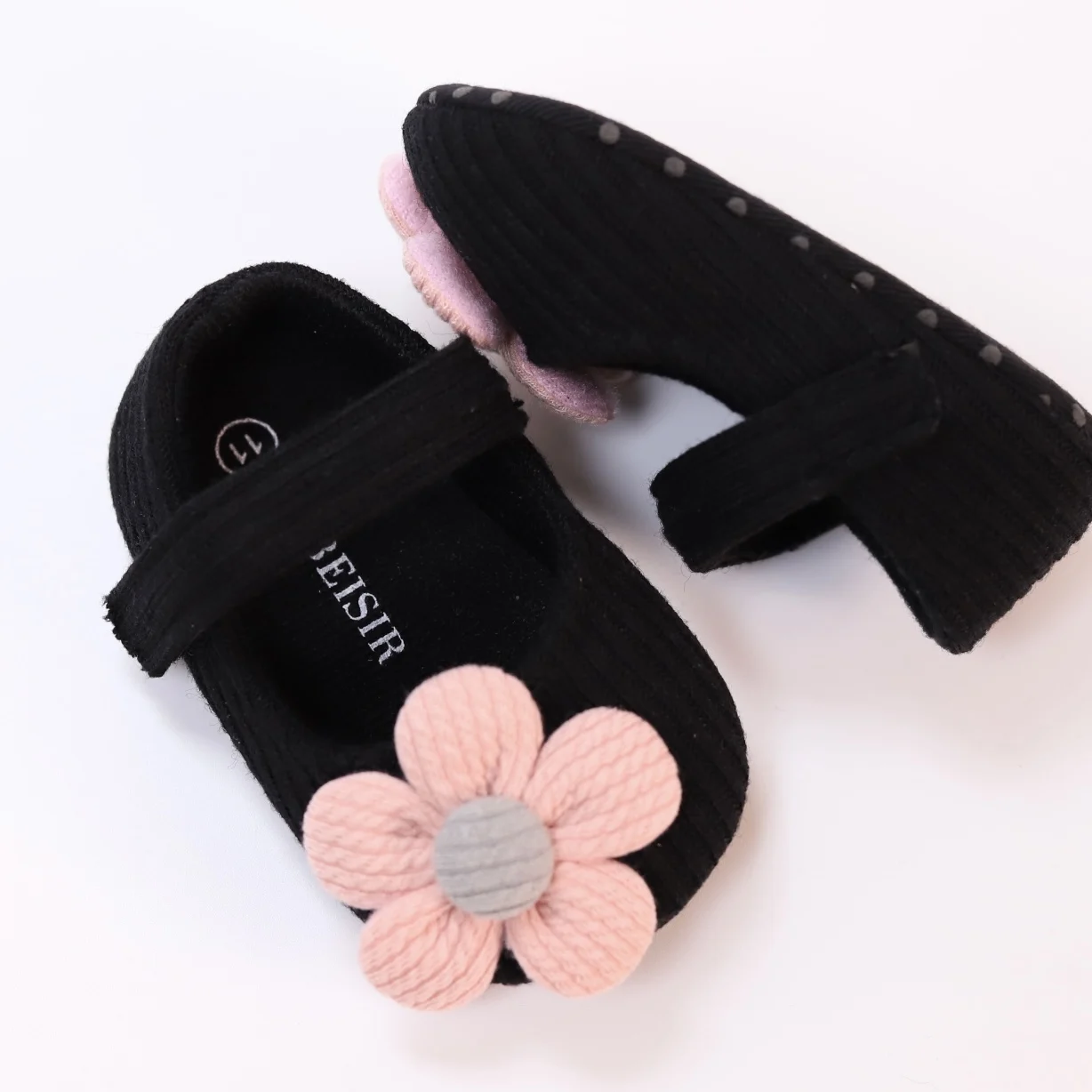 Cute Flower Mary Jane Flat Shoes For Baby Girls, Trendy Lightweight Soft Shoes For Indoor Outdoor Party Performance, Spring 6