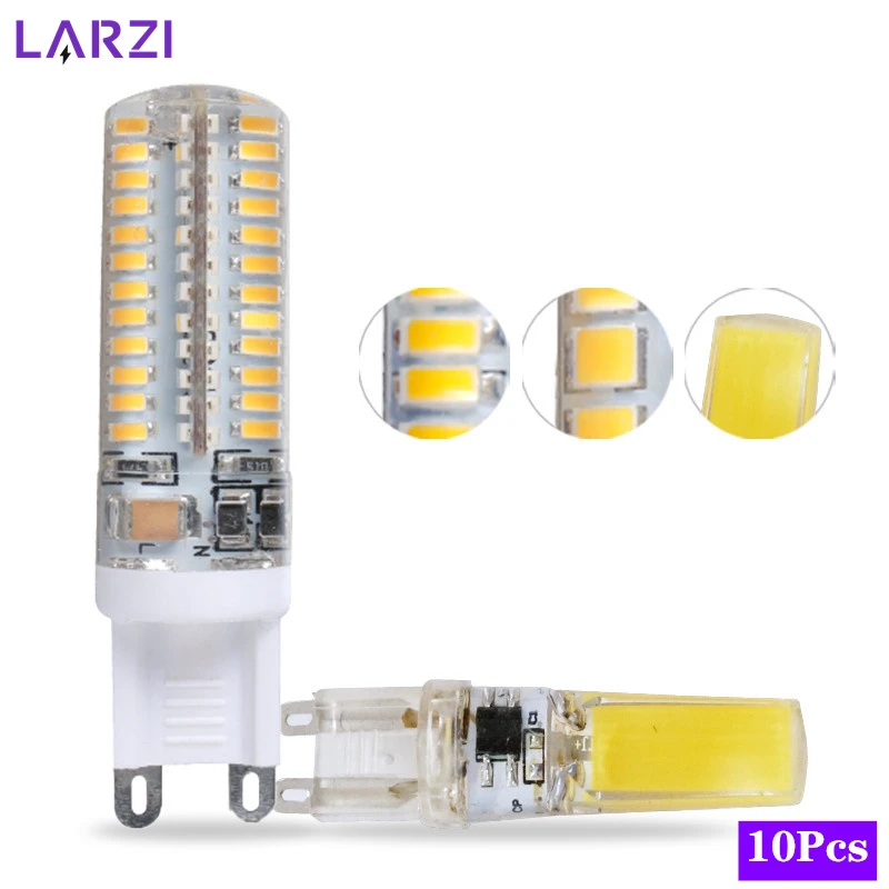 Ampoules LED G9 10W Super Lumineuses - Lot De 50, Blanc Chaud, 220-240V, économie D'énergie A+++