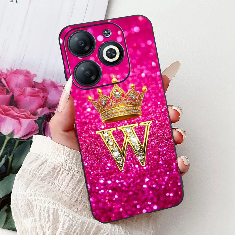 Luxury Letters Shockproof Soft TPU Phone Case Cover