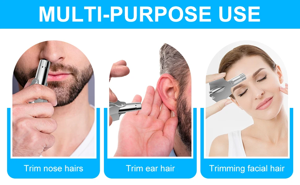 Description Picture 6 of itemNose Hair Trimmer for Men Stainless Steel Manual Shaver Suitable For Nose Hair Razor Washable Portable Nose Hair Trimmer